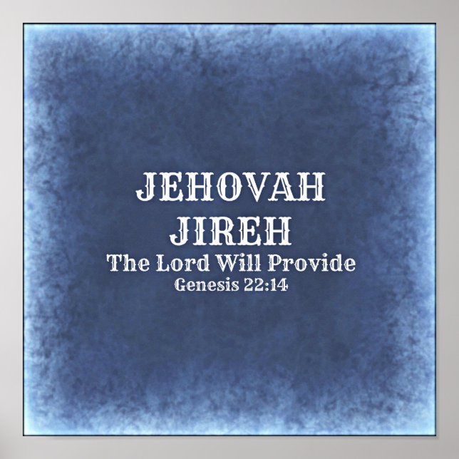 Póster Jehová Jireh (Frente)