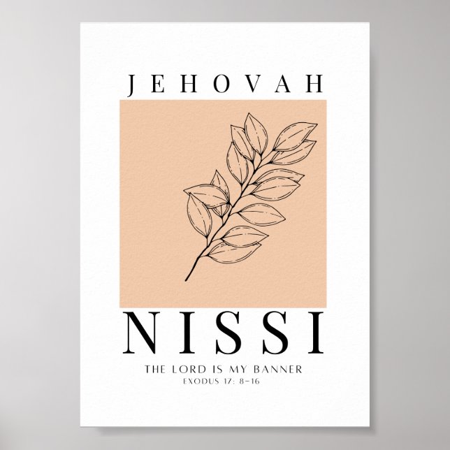 Póster Jehová Nissi Printable (Frente)