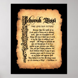 Póster Jehová Nissi, Señor nuestra victoria: Nombres de D