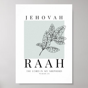 Póster Jehová Raah Printable