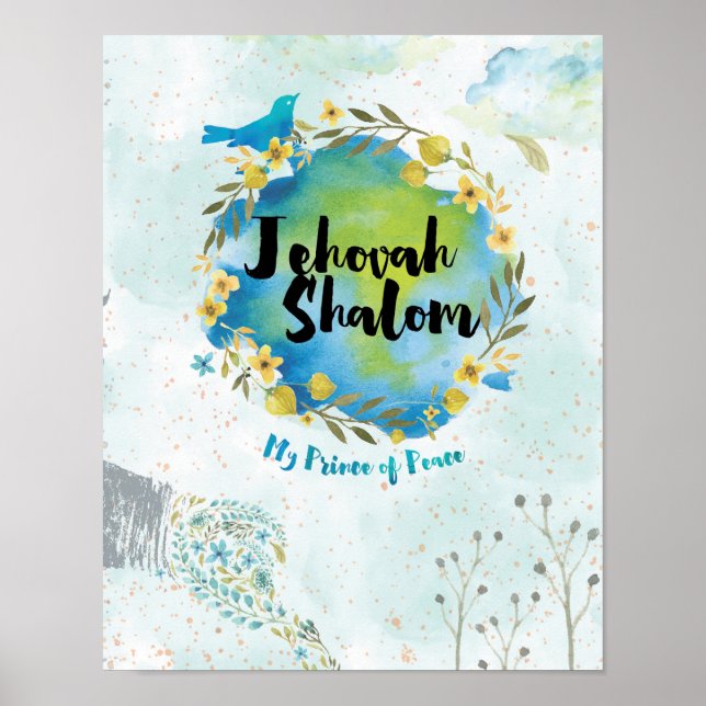 Póster Jehová Shalom - Poster Príncipe de la Paz (Frente)
