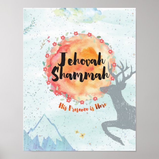 Póster Jehová Shammah (Frente)