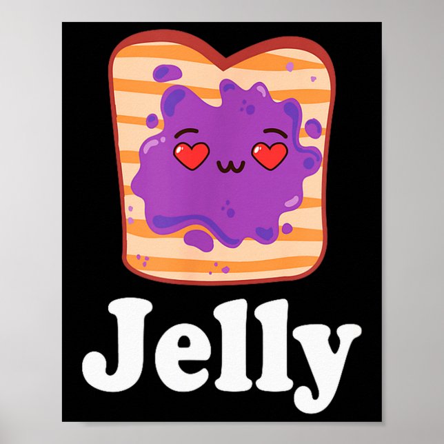 Póster Jelly & Peanut Butter San Valentín Él y Ella (Frente)