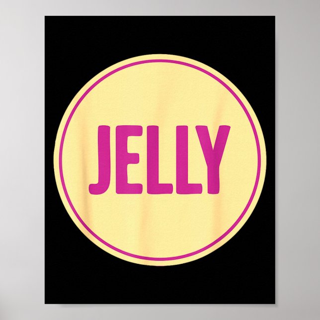 Póster Jelly Shirt Adult Men Women Kids Peanut Butter Cos (Frente)