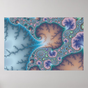 Póster Jellyfish - Poster fractal