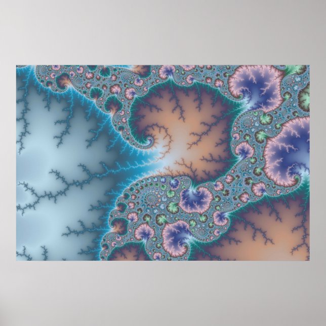 Póster Jellyfish - Poster fractal (Frente)