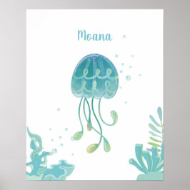 Póster Jellyfish Tidal Comfort Personalizable