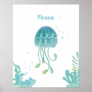 Póster Jellyfish Tidal Comfort Personalizable