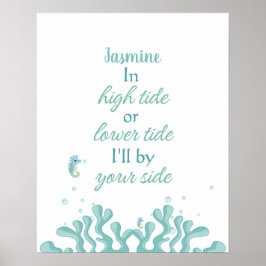 Póster Jellyfish Tidal Comfort Personalizable