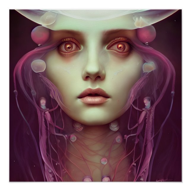 Póster Jellyfish Woman (Anverso)