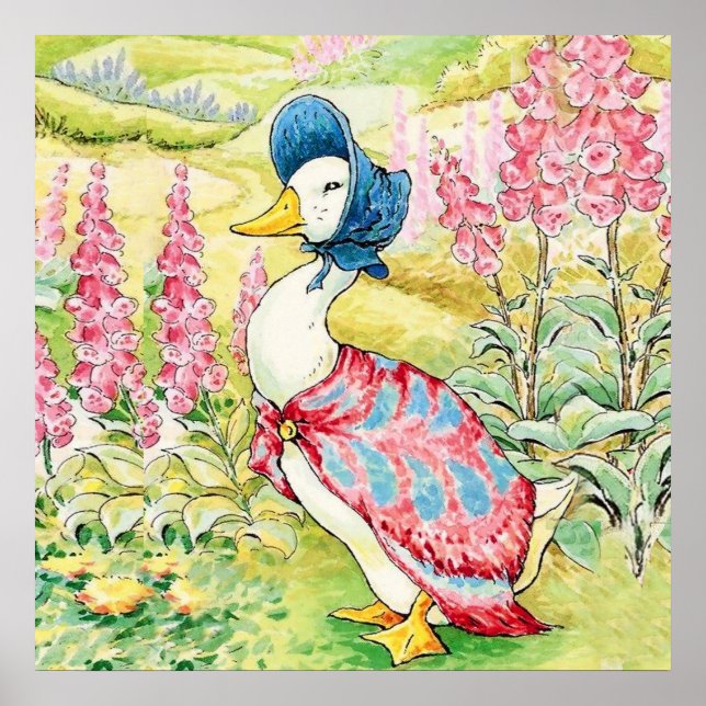 Póster "Jemima Puddle Duck" por Beatrix Potter (Frente)