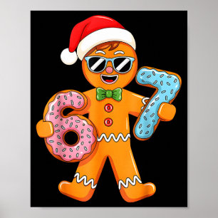 Póster Jengibre Divertido Seis Siete 67 Helado Goteo Navi