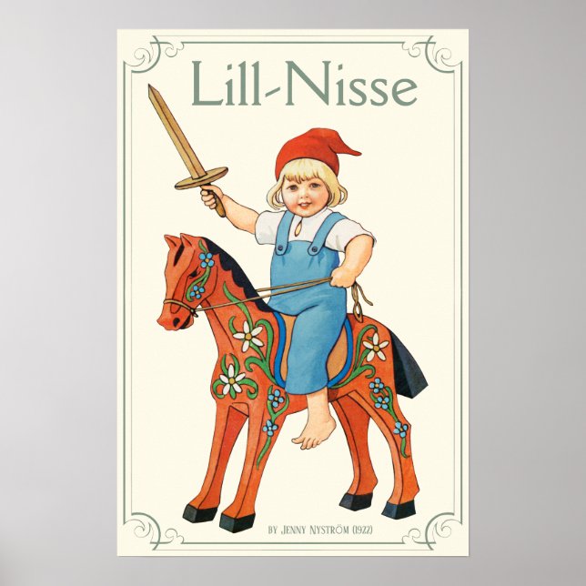 Póster Jenny Nyström Lill-Nisse yendo a la guerra CC0316 (Frente)