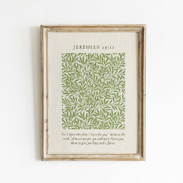 Póster Jeremiah 29:11 For I know the plans