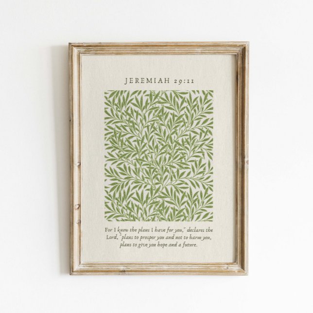 Póster Jeremiah 29:11 For I know the plans (Subido por el creador)