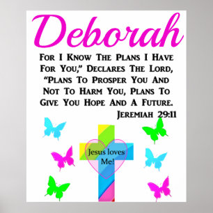 PÓSTER JEREMIAH 29:11 JESÚS ME AMA PERSONALIZADO