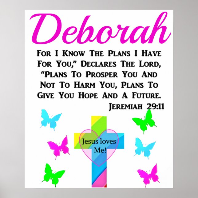 PÓSTER JEREMIAH 29:11 JESÚS ME AMA PERSONALIZADO (Frente)