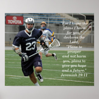 Póster Jeremiah 29:11 Lacrosse