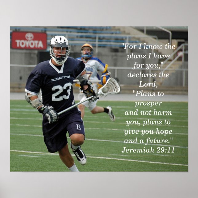 Póster Jeremiah 29:11 Lacrosse (Frente)