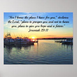 PÓSTER JEREMIAH 29:11 PLANES PARA UNA SCRIPCIÓN FUTURA