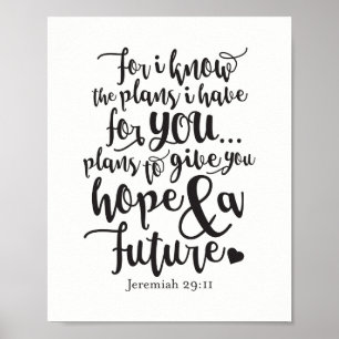 Póster Jeremiah 29 11 Poster Print