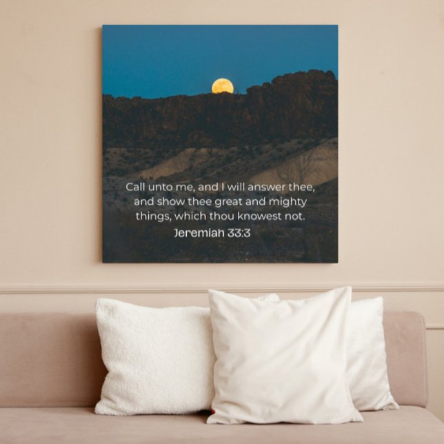 Póster Jeremiah 33:3 KJV Wall Art – Scripture Poster (Subido por el creador)