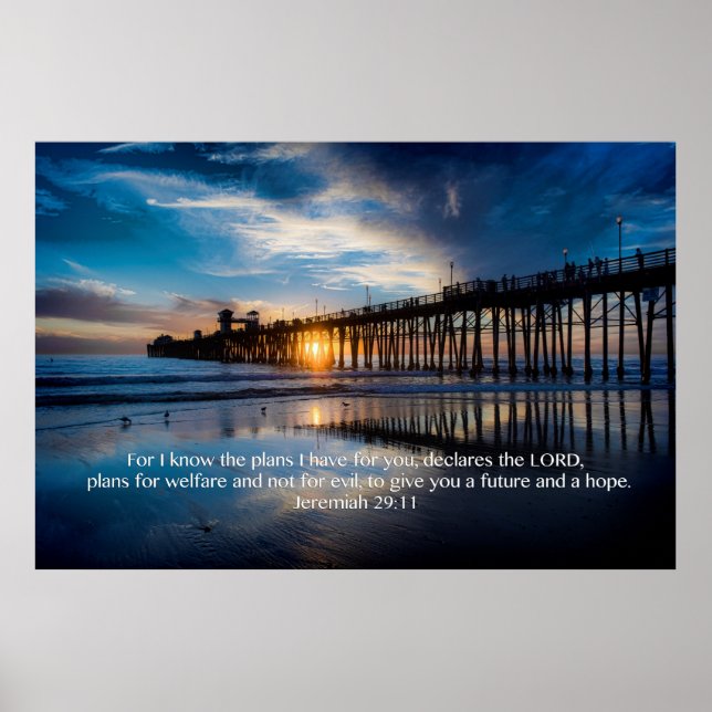 Póster Jeremías 29:11 (Frente)