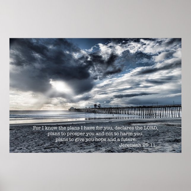Póster Jeremías 29:11 (Frente)