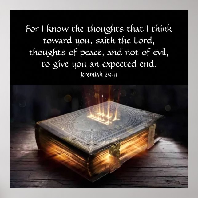 Póster Jeremías 29:11 (Frente)