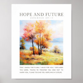 Póster Jeremías 29:11 Conozco los planes que tengo para t