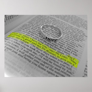 Póster Jeremías 29:11 - Esperanza