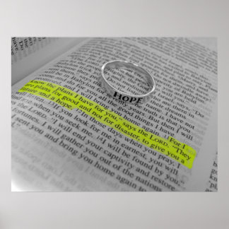 Póster Jeremías 29:11 - Esperanza