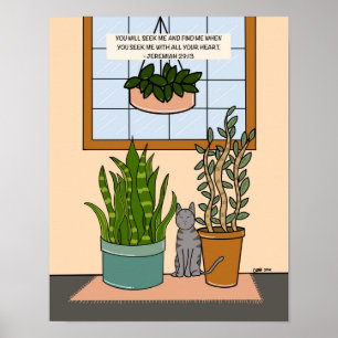 Póster Jeremías 29:13 Poster