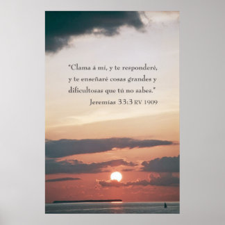 Póster Jeremias 33:3
