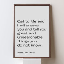 Jeremías 33:3 – Clama a Mí y Yo teResponderé –