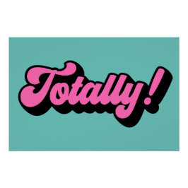 Póster Jerga Totalmente Retro Ochenta Diciendo