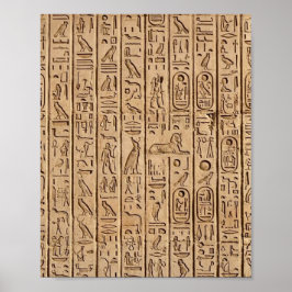 Póster Jeroglíficos del antiguo Egipto 