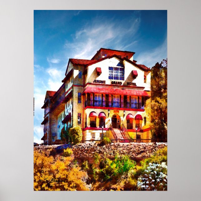 Póster "Jerome arizona" "Gran hotel Jerome" (Frente)