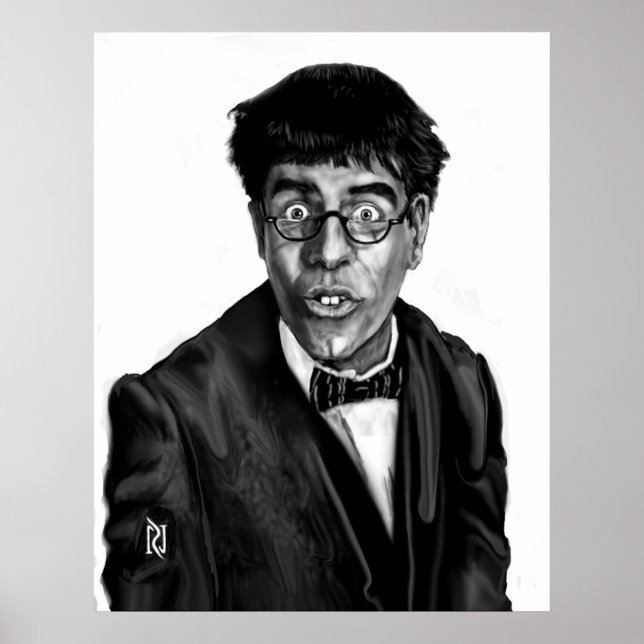 PÓSTER JERRY LEWIS; QUÉ CARÁCTER MALO (Frente)