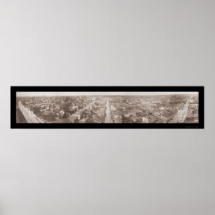 Póster Jersey City NJ Panview Photo 1909