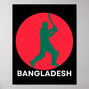 Póster Jersey de cricket de Ngladesh Bandera de cricket d