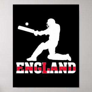 Póster Jersey de fanático de críquet de Inglaterra 2025 C