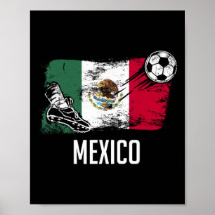 Póster Jersey de la bandera de México equipo de fútbol me