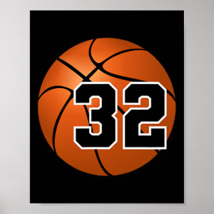 Póster Jersey de Sketll Afortunado Número Favorito #32