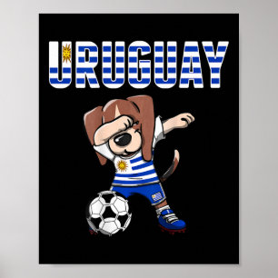Póster Jersey de Uruguay para aficionados al fútbol con p