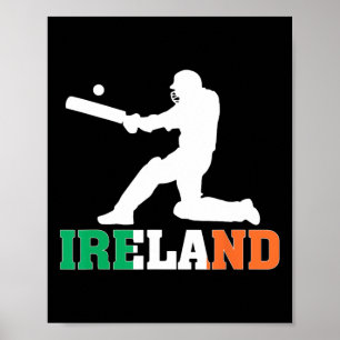 Póster Jersey para fanático de cricket de Irlanda 2025 Cr