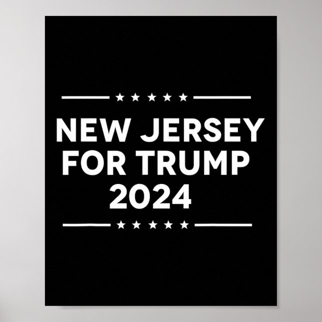 Póster Jersey Para Trump 2024 (Frente)