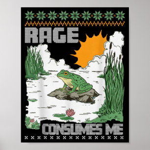 Póster Jerseys Feos De Navidad Suéteres Divertidos Rana