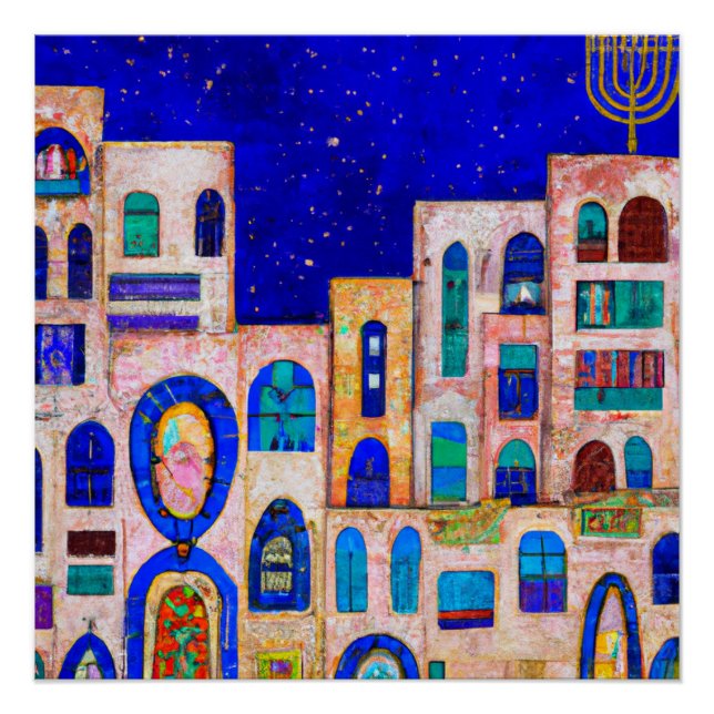 Póster Jerusalem at Night (Anverso)