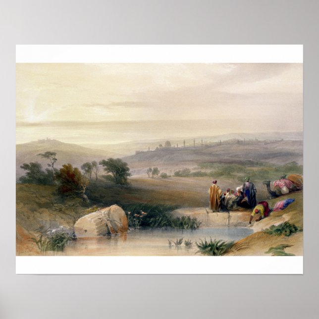 Póster Jerusalén, abril de 1839, placa 22 del volumen I d (Frente)